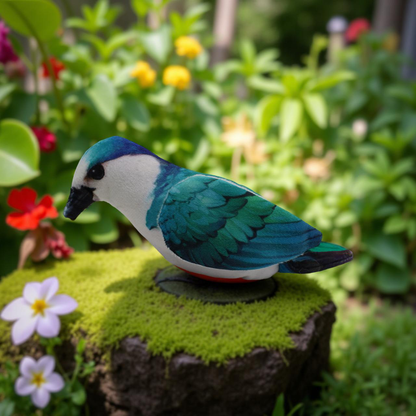 Zvuková hračka pro kočky – realistický ptáček se zvukem