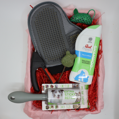 Vánoční dárková sada - Kočičí – pro dlouhosrsté