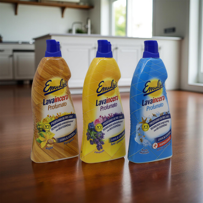 Emulsio Lavaincera Profumato Lavanda 875 ml – čisticí a ochranný přípravek na všechny druhy podlah s vůní levandule, ideální pro domácnosti se zvířaty
