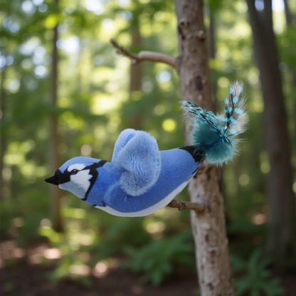 Malý zpívající ptáček – zvuková hračka pro kočky