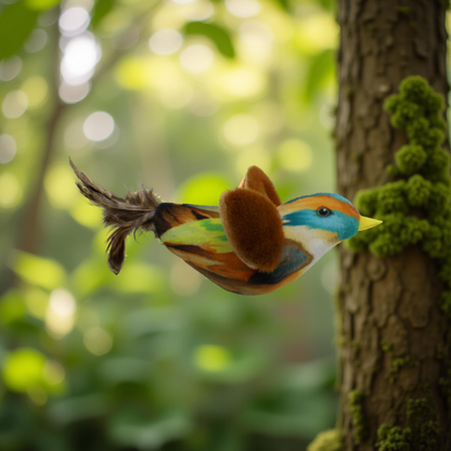 Malý zpívající ptáček – zvuková hračka pro kočky