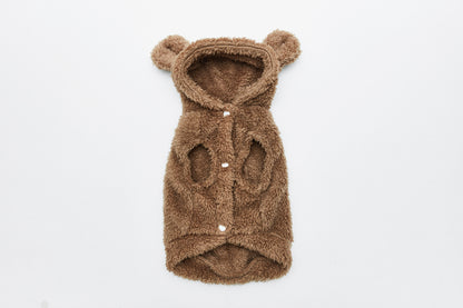 Warm sweatshirt with teddy bear