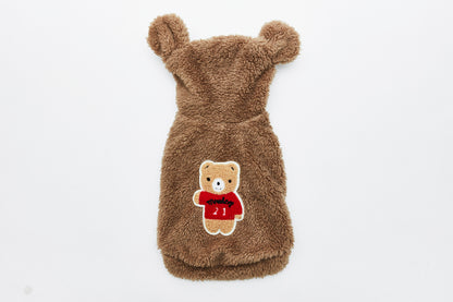 Warm sweatshirt with teddy bear